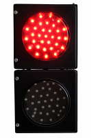 Светофор двухсекционный светодиодный 100 мм Т.8 Плоский корпус