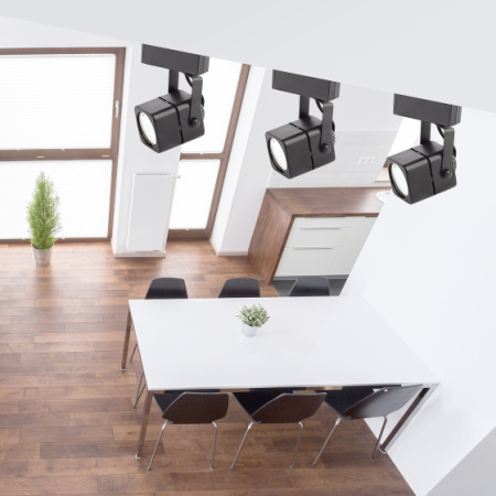 Светильник трековый Эра MR-16 черный TR-10 -GU10 BK 