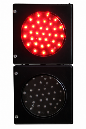 Светофор двухсекционный светодиодный 100 мм Т.8 Плоский корпус