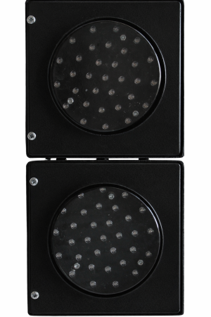 Светофор двухсекционный светодиодный 100 мм Т.8 Плоский корпус