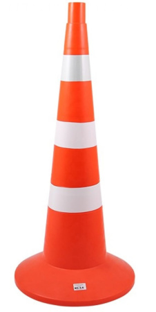 Конус дорожный КС 3.6.0 мягкий комбинированный с утяжелителем высота 750 мм